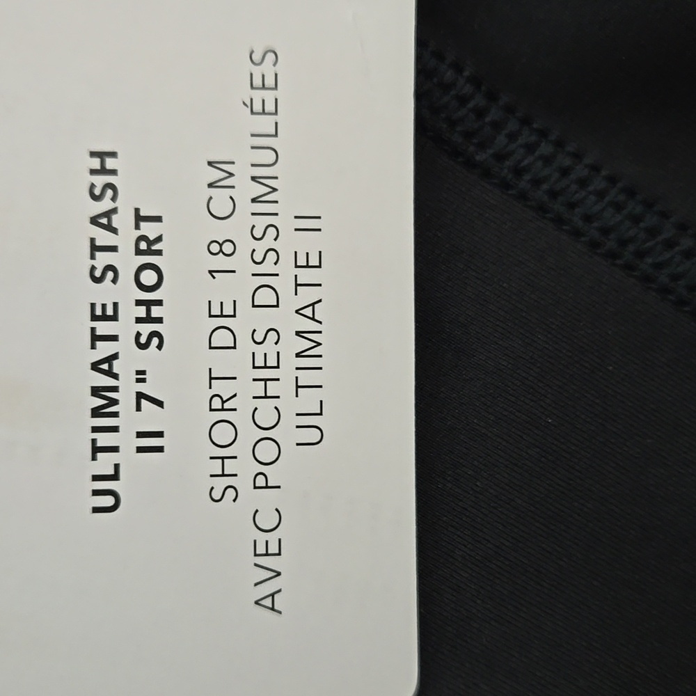 ATHLETA ULTIMATE STASH II 7" SHORT BLACK SIZE SMALL WORKOUT YOGA VACATION - Picture 12 of 12
